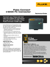 Thumbnail of document Data Sheet - IR3000FC Connector